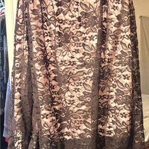 Elegant Black Lace Women's Dress